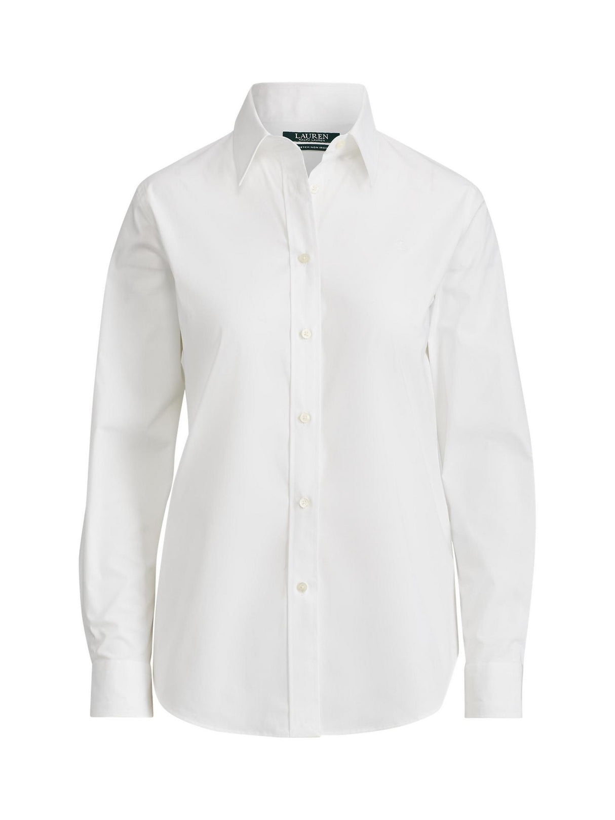 Ralph Lauren Jamelko Women's Long Sleeve Cotton Shirt - Size Large - White