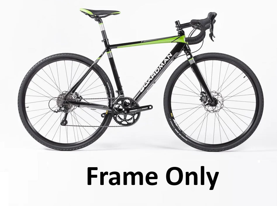 NEW Boardman CX Comp 700C Alloy Bike Frame Only - Shiny Black/Green - 50cm/Small