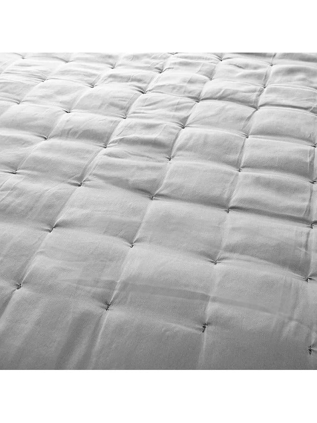 John Lewis Boutique Hotel 100% Silk Bedspread L260 x W280cm - Grey - Kazoop