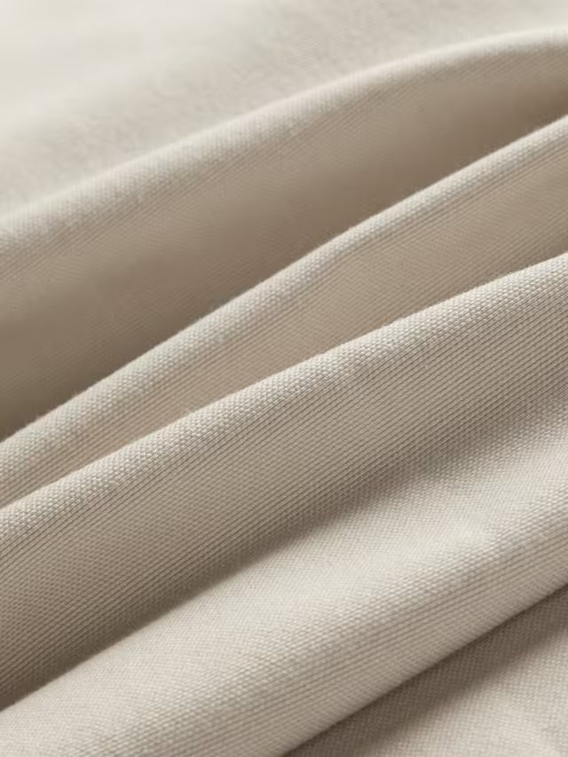 John Lewis Arlo Pair Cotton Blend Lined Eyelet Curtains 228 x 274cm - Putty