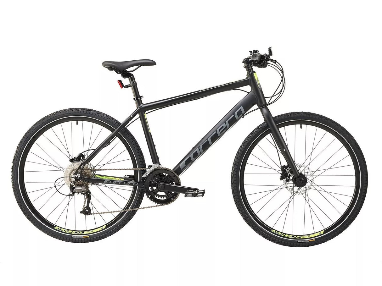 Carrera Subway 2 Men's 9-Speed Hydraulic Brakes Hybrid Bike Black Large 20''
