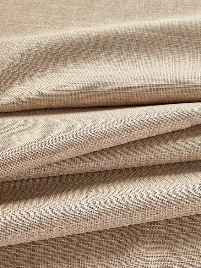 John Lewis Pair Blackout Lined Eyelet Curtains W228 x Drop182cm - Natural