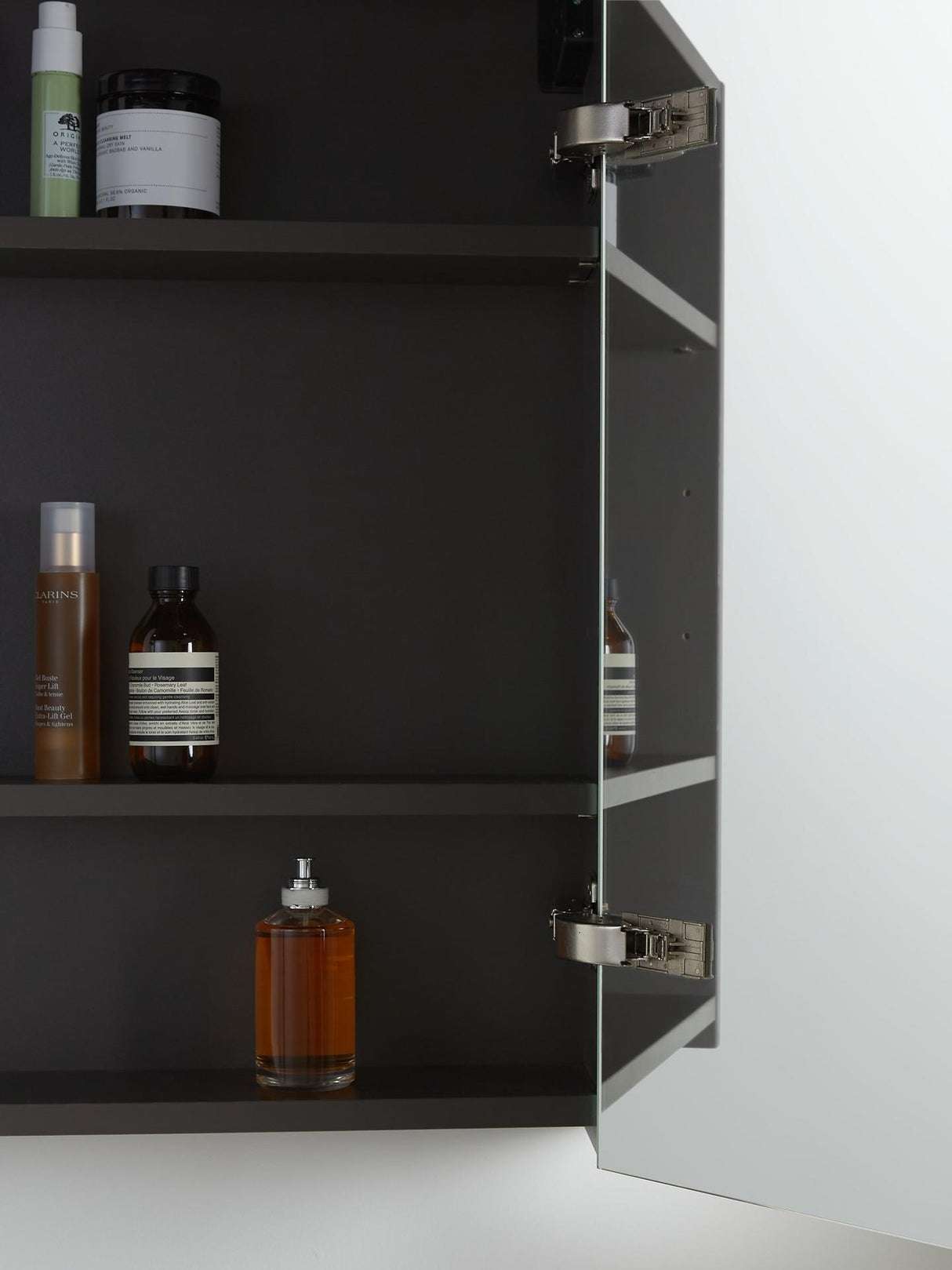 John Lewis Assembled Single Mirror-Sided Bathroom Cabinet H65xW45xD13.5cm