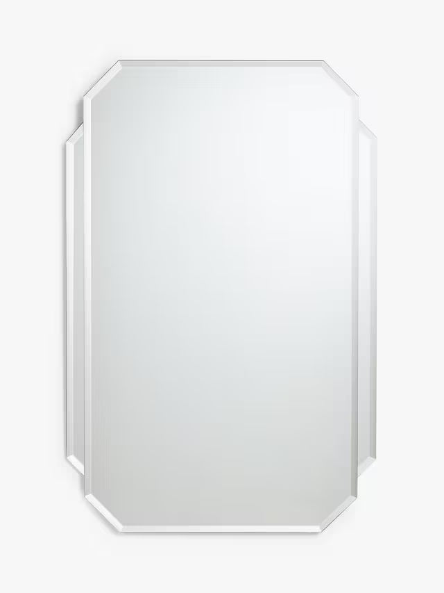 John Lewis Art Deco Decorative Bathroom Wall Mirror - Medium 70 x 50cm
