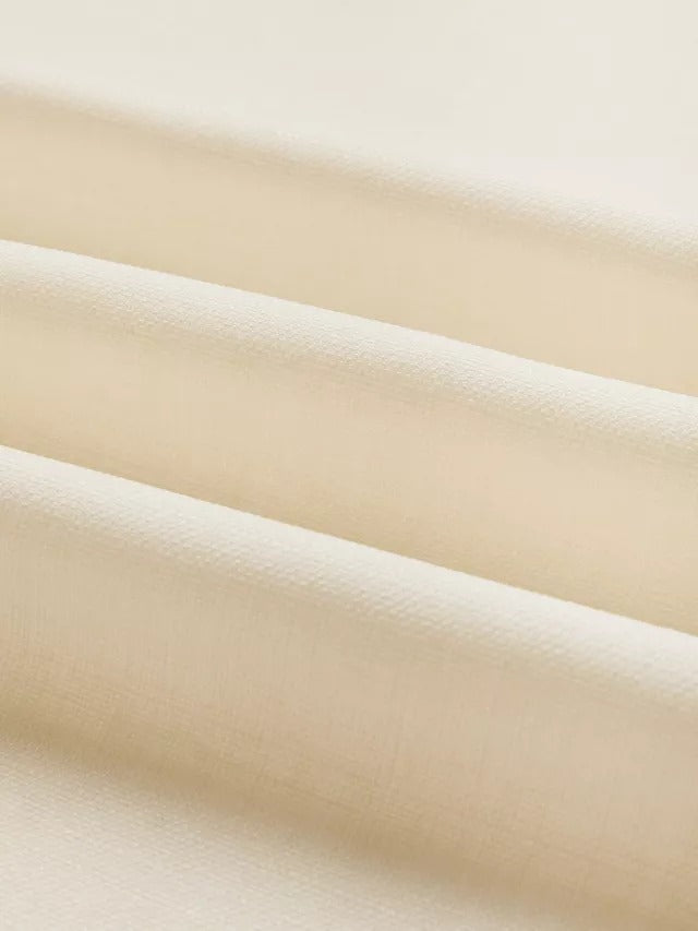 John Lewis Textured Weave Polyester Pair Curtains W228 x Drop 228cm - Cream - Kazoop