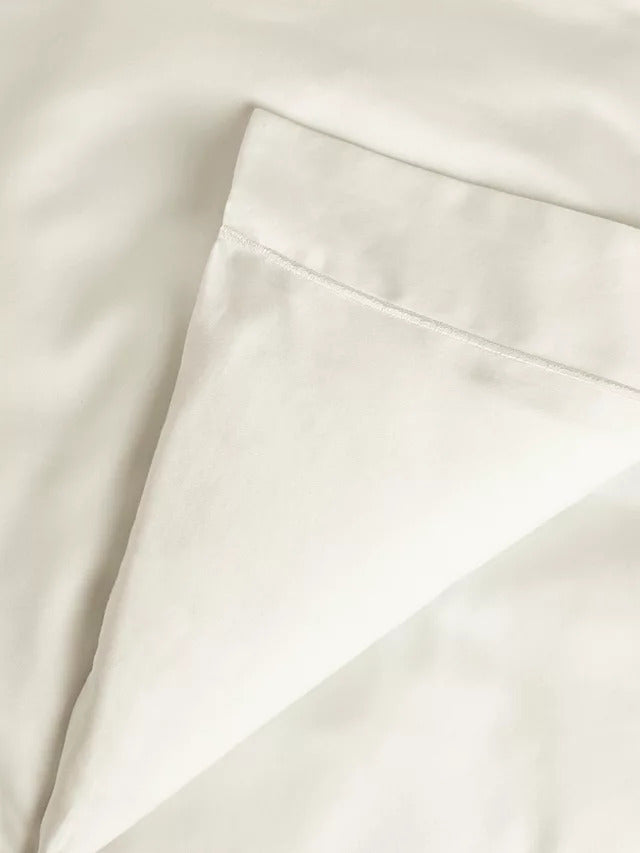 John Lewis 400 Thread Count Cotton Super King Duvet Cover - Natural Cream - Kazoop