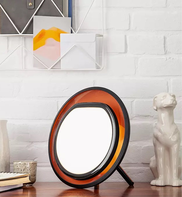 Lumie Halo 20cm SAD Light Therapy LED Lamp - Black/Copper