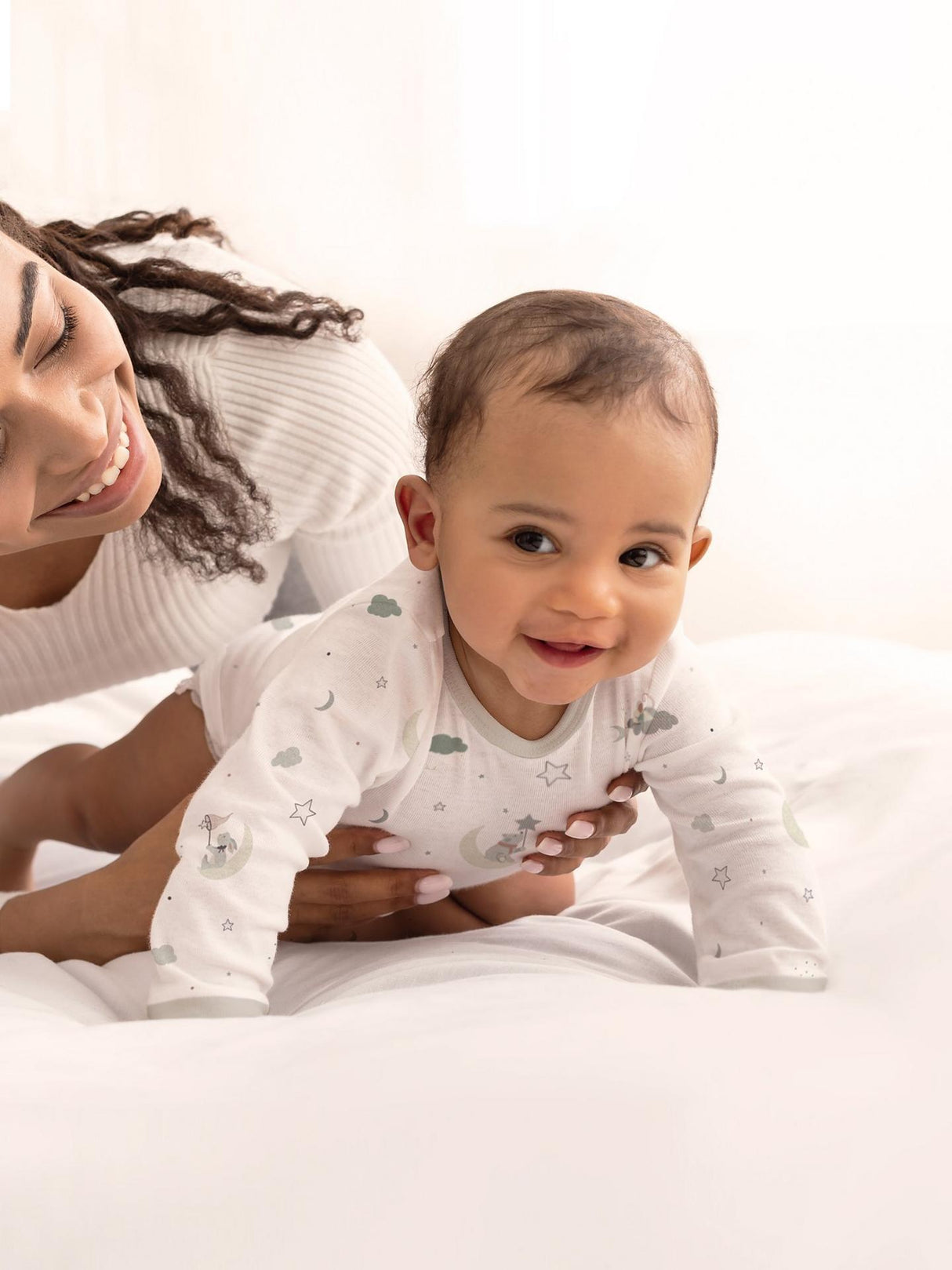 Babyblooms Berkeley Bear’s New Baby Bib Muslins Gift Hamper - Light Blue