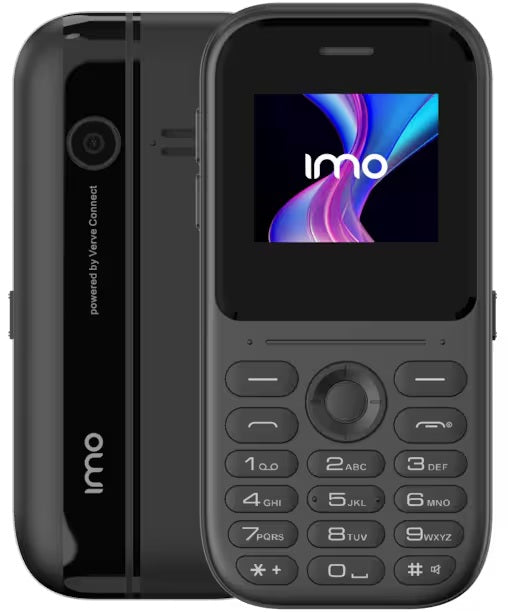 IMO DASH 4G Mini 1.8'' Button Mobile Phone 128MB Unlocked Dual-SIM - Black