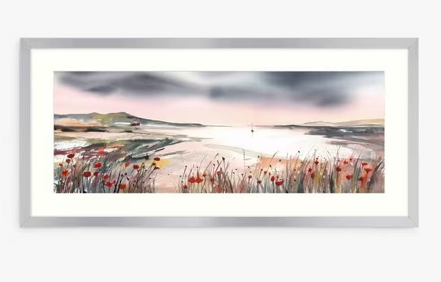 John Lewis Elizabeth Baldin First Light Framed Print & Mount 49.5 x 104.5cm