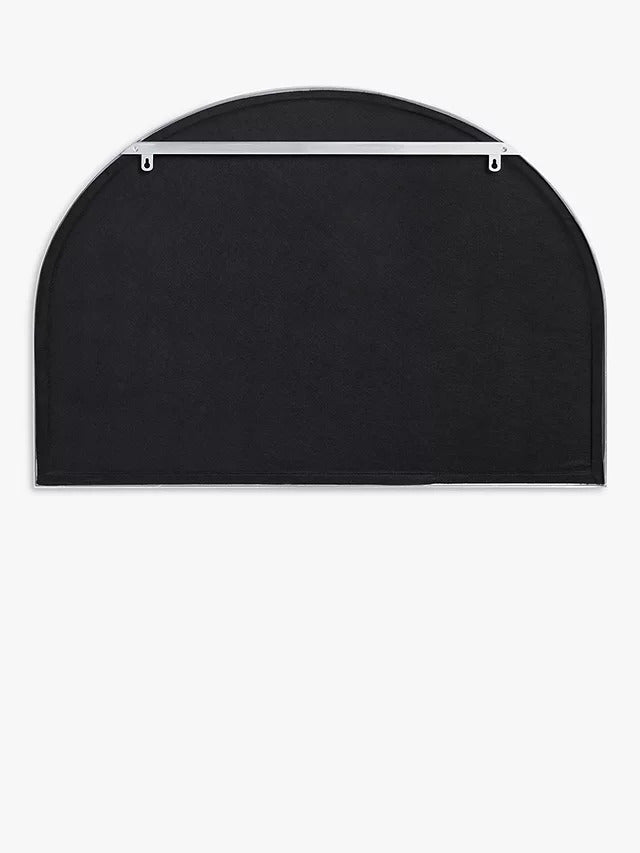 John Lewis Scandi Metal Overmantle Mirror 76 x 102cm - Silver
