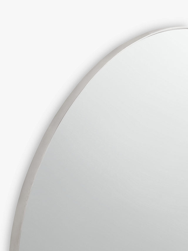 John Lewis Scandi Metal Overmantle Mirror 76 x 102cm - Silver - Kazoop