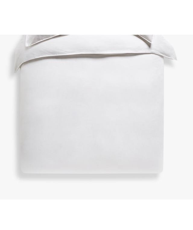 John Lewis Ultimate Luxury Linen&Mulberry Silk Super King Duvet Cover White