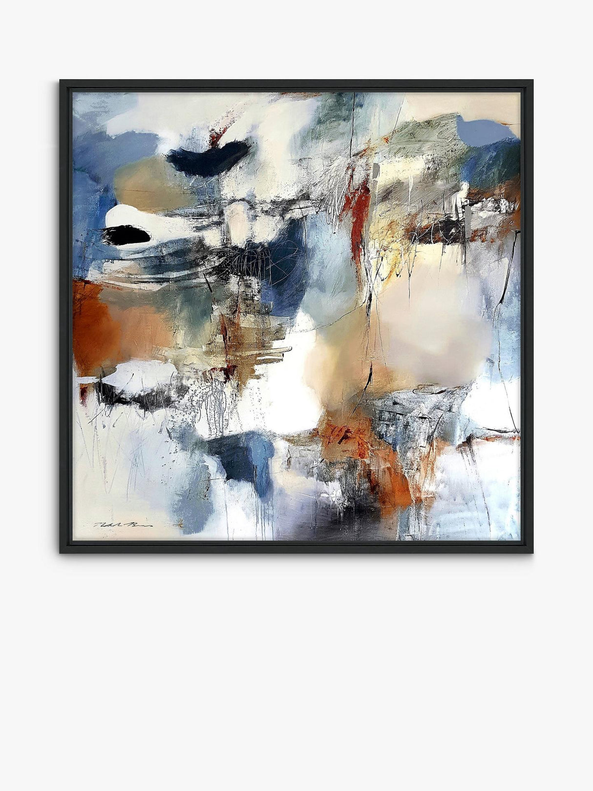 John Lewis Natasha Barnes 'Continuation' Framed Canvas Print 64 x 64cm Multi
