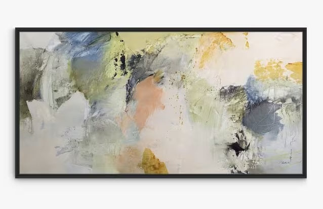 John Lewis Natasha Barnes Formation Abstract Framed Canvas Print 64 x 124cm - Kazoop