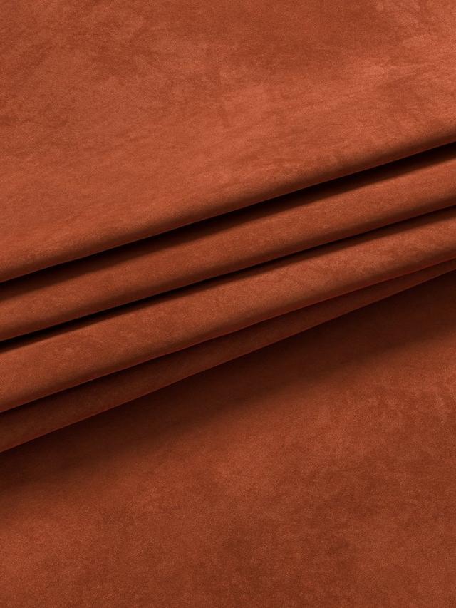 John Lewis Velvet Pair Lined Pencil Pleat Curtains W228 x Drop 274cm Sienna