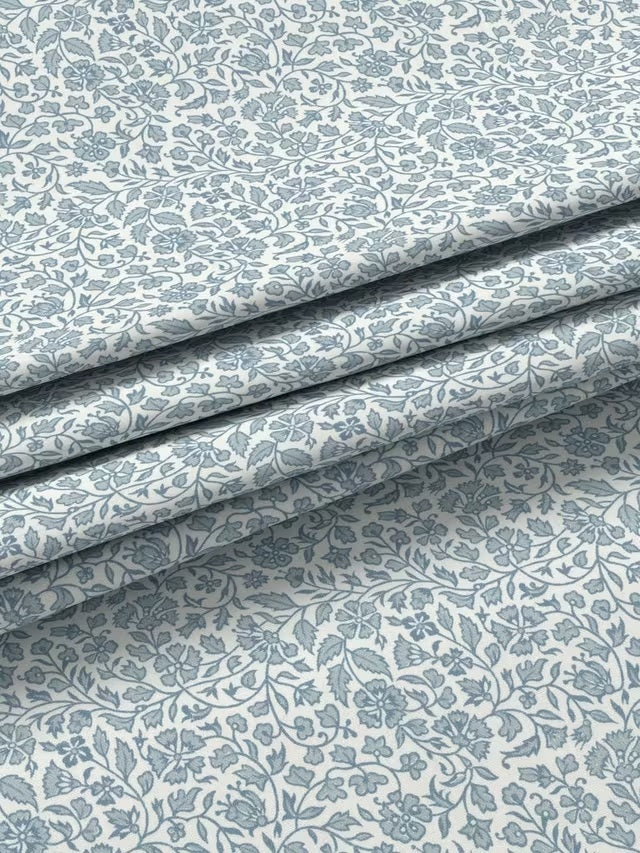 John Lewis Amara Blackout/Thermal Pencil Pleat Curtains W228 x D137cm - Blue