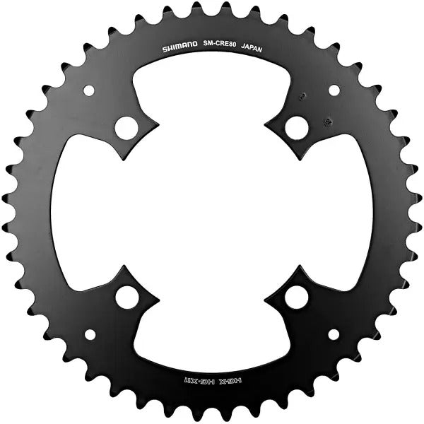 Shimano CRE80 STEPS 44T 12-Speed 4/DM 53mm Lightweight Chainring - Black