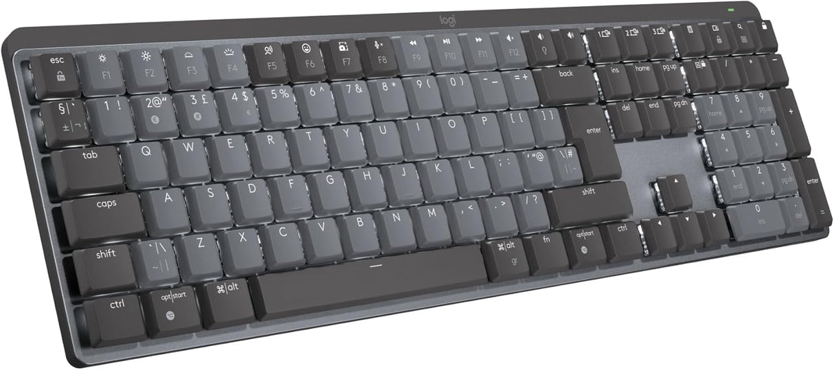 Logitech MX Mechanical Bluetooth Rechargeable Wireless Keyboard - Graphite