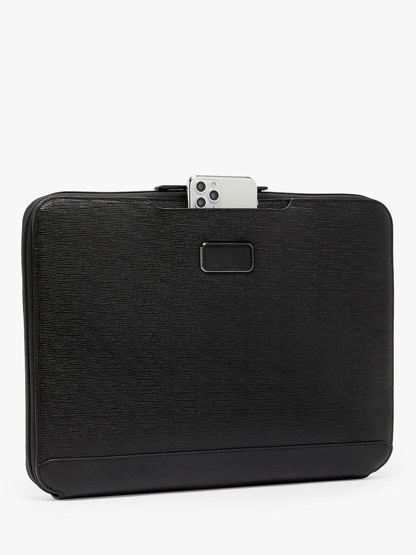 TUMI Men's Nassau Travel Everyday Organiser 14" Laptop Bag - Black Embossed
