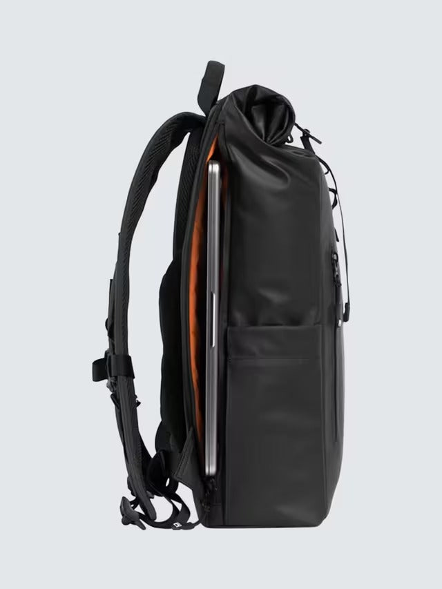 Stubble & Co The Roll Top 15L Travel Waterproof Everyday Backpack - Black