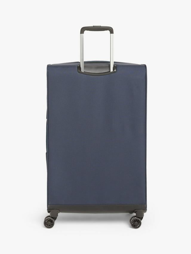 John Lewis Vienna 4-Wheel 76cm Lightweight Large Luggage Suitcase - Navy