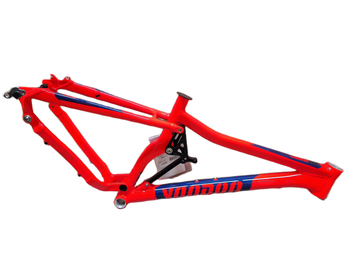 Voodoo Zobop Full‑Suspension 2018 Alloy 16" Mountain Bike Frame Only - Red