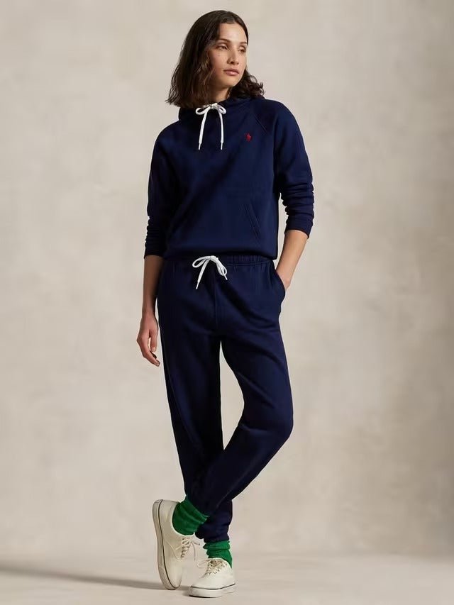Ralph Lauren Polo Women's Cotton Blend Fleece Athletic Trousers - Navy - XS