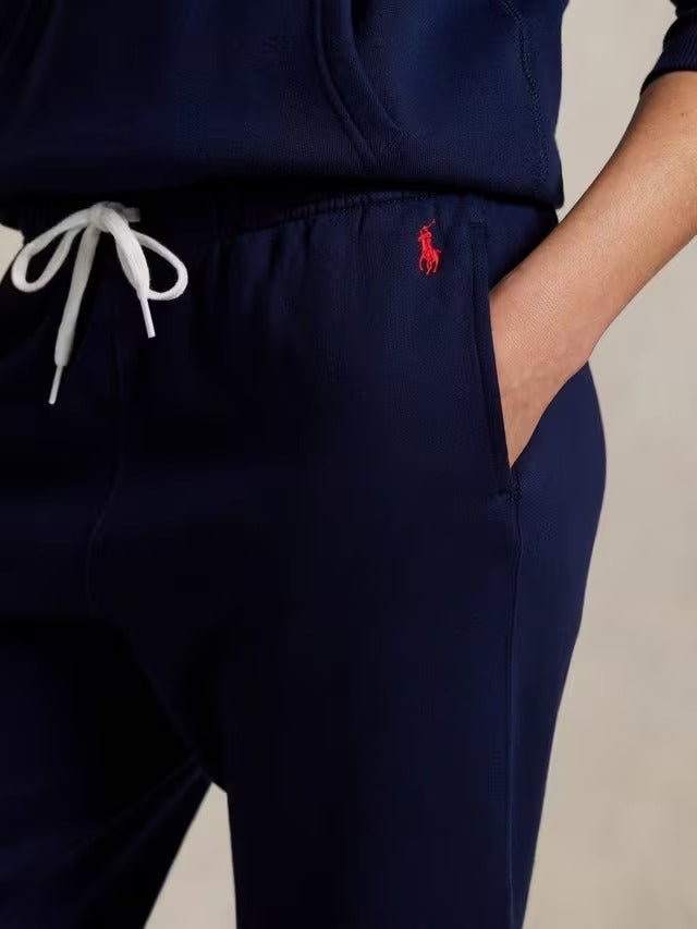 Ralph Lauren Polo Women's Cotton Blend Fleece Athletic Trousers - Navy - XS