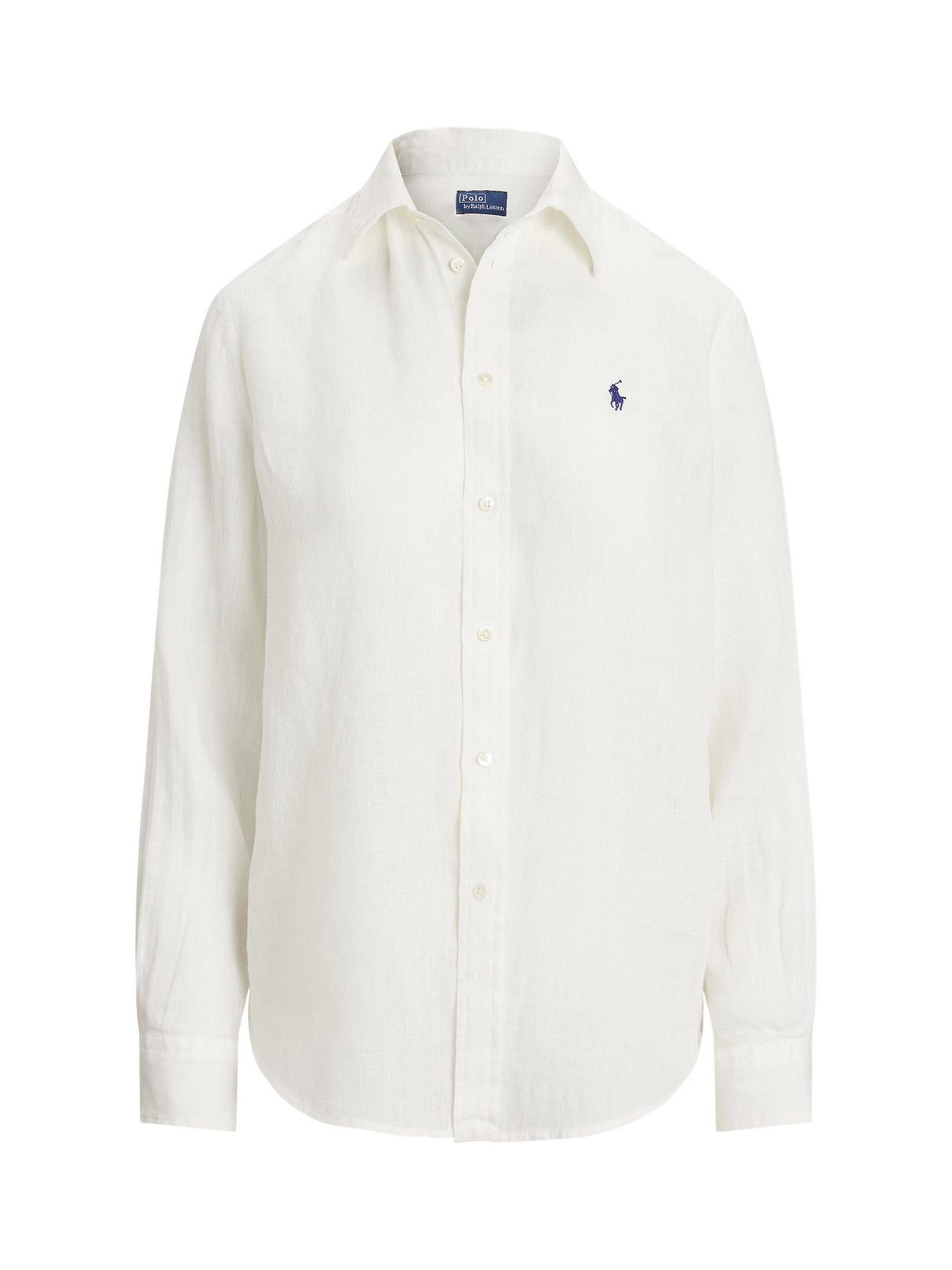 Ralph Lauren Polo Classic Fit Pure Linen Women's Shirt - White - Medium