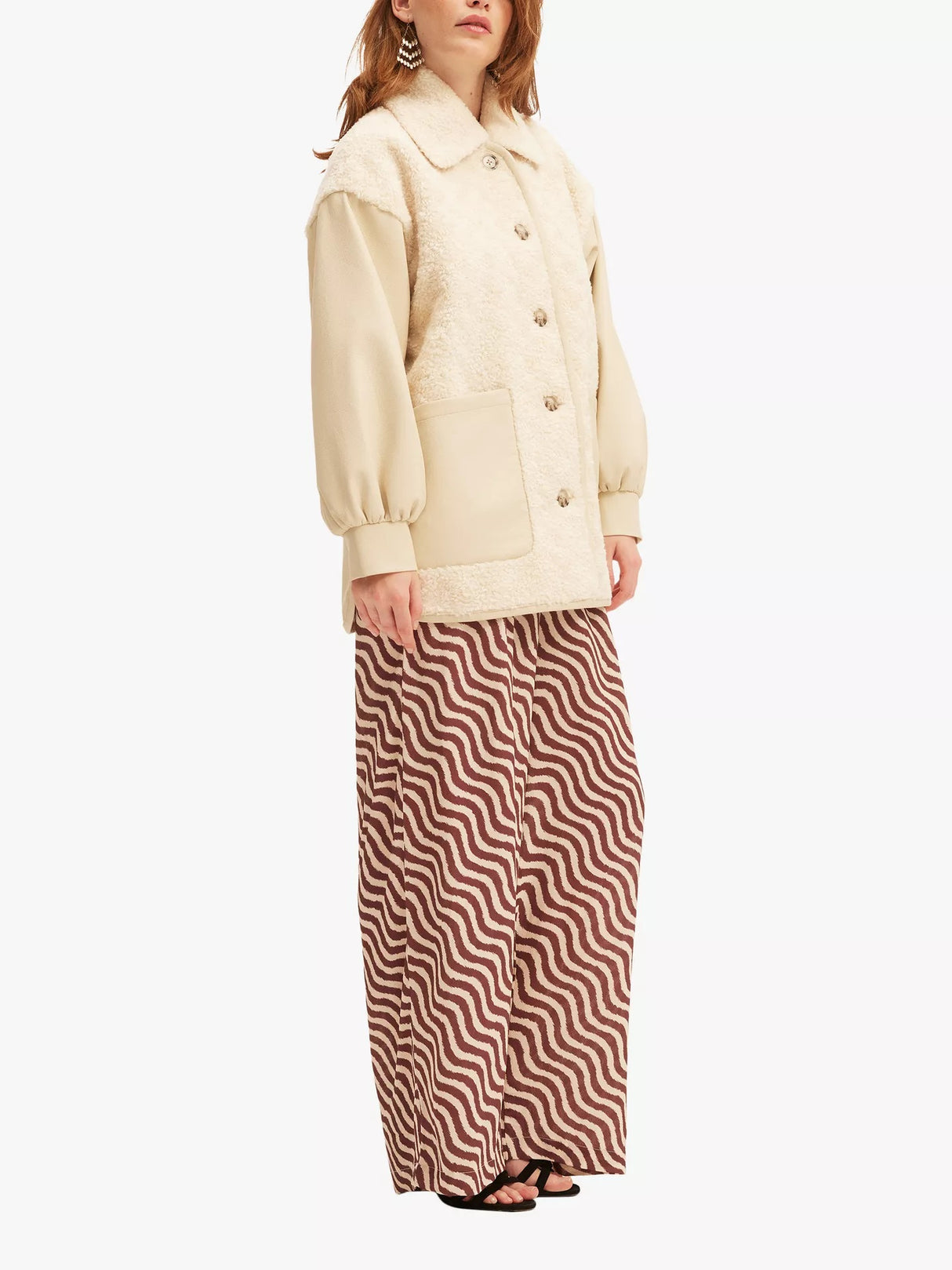 SUMMERY Copenhagen Women's Zian Regular Button Jacket - 521 Ecru - Size S