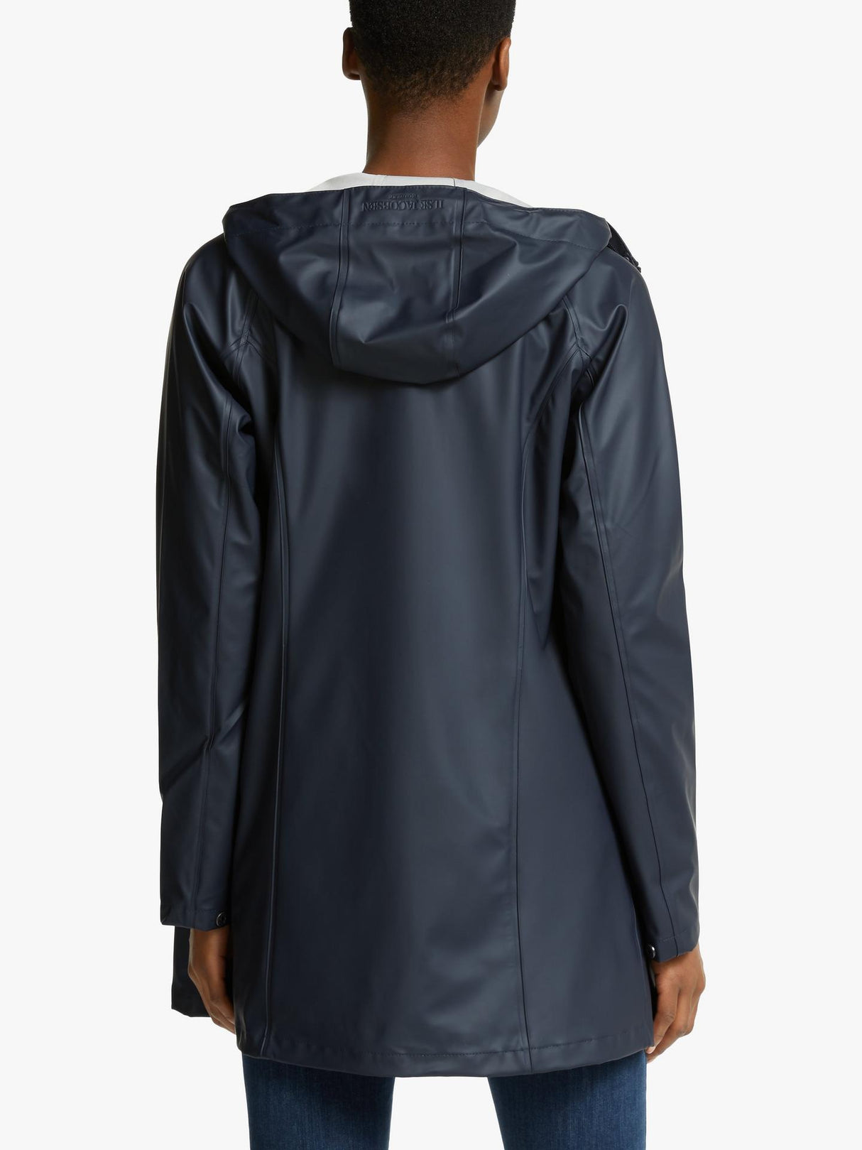 Ilse Jacobsen Hornbæk 87 Womens Waterproof Polyester Raincoat Navy - Size 14