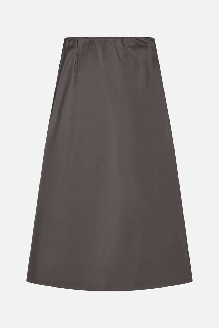 Munthe Women's Babe Regular Fit Midi Viscose Blend Skirt - Army - EU 34