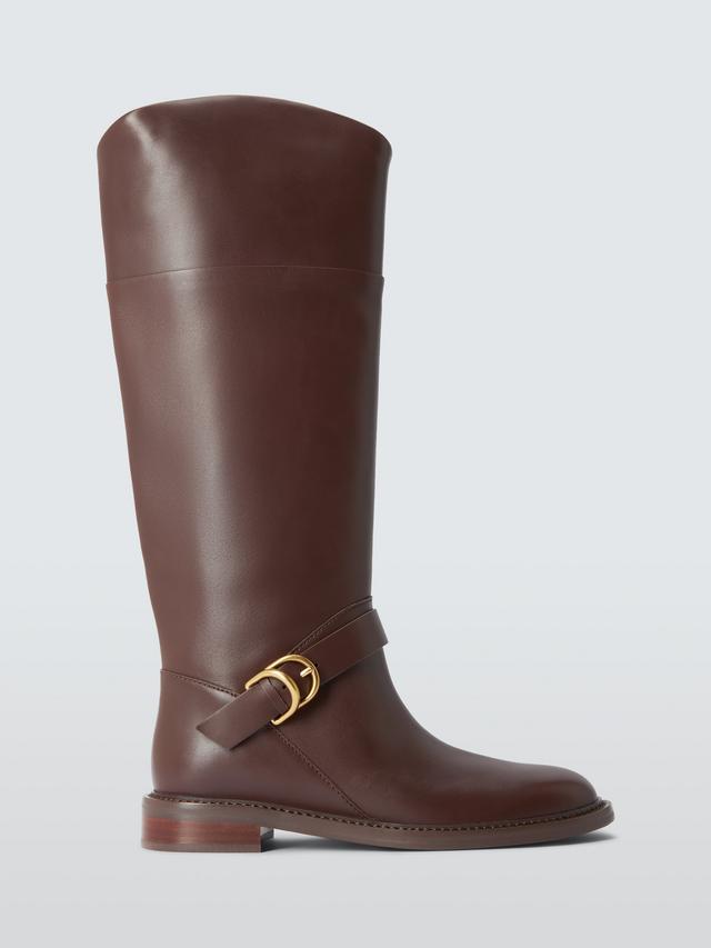 rag & bone Hayden Leather Women's Riding Knee-High Boots - Mocha - Size 6
