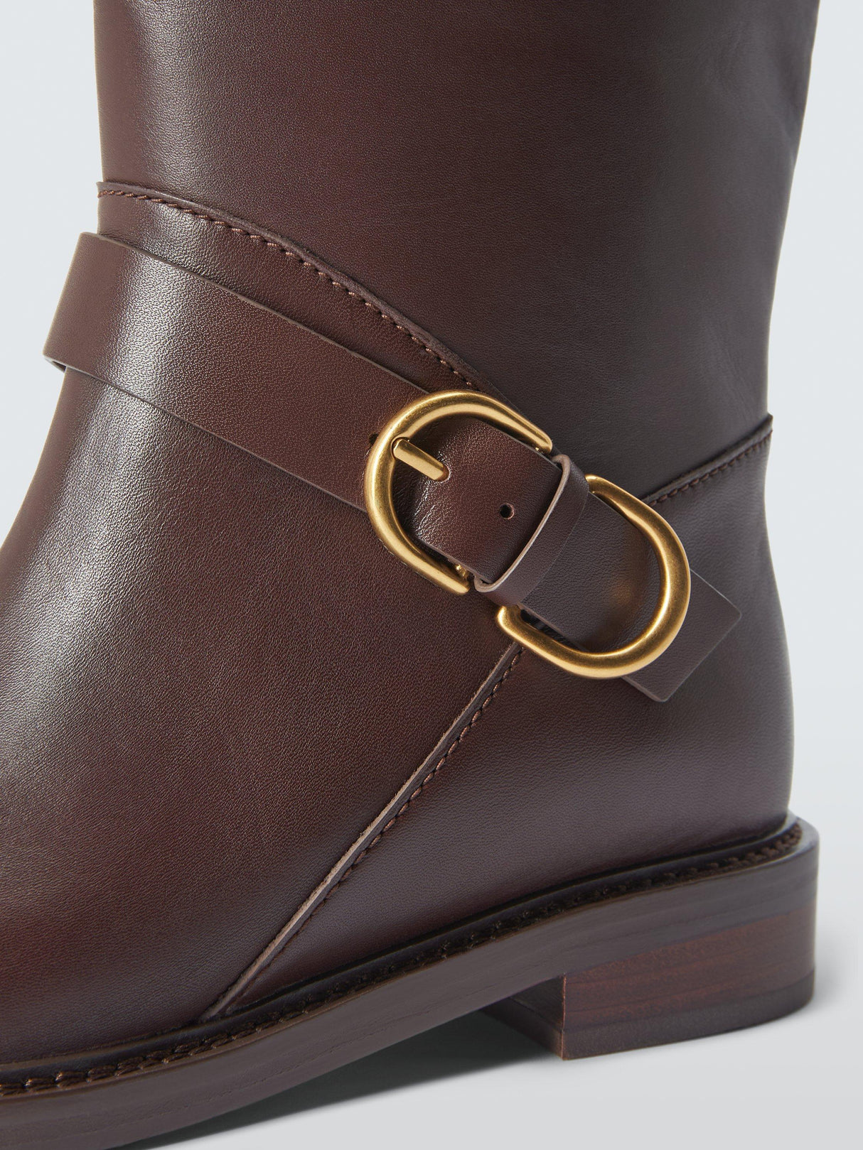 rag & bone Hayden Leather Women's Riding Knee-High Boots - Mocha - Size 6
