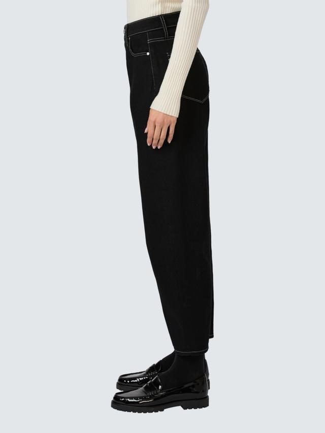 Paige Alexis Womens Cotton Straight Ankle Jeans Twilight Black - Size 32