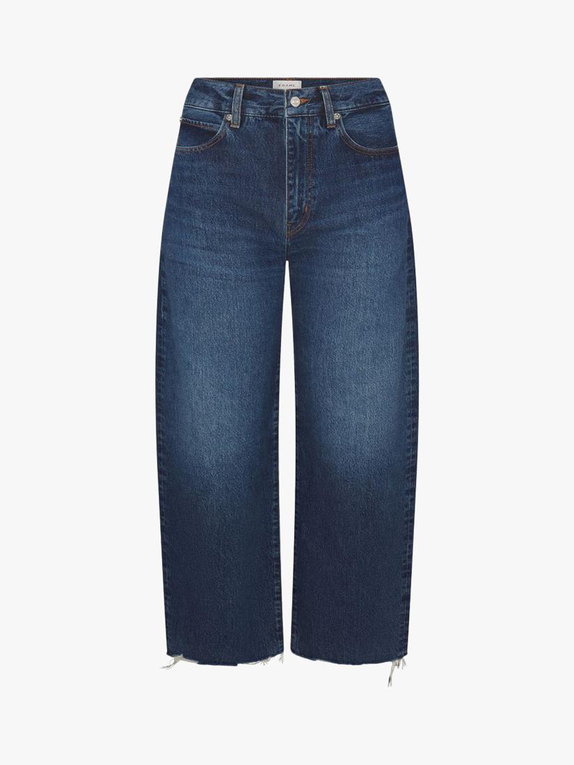 FRAME The Bow Relaxed Barrel Leg Jeans Acumen New Fray Women's Size 27