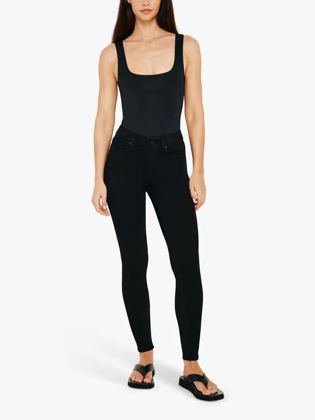 Good American Women's Good Legs Skinny High Rise Jeans - Black - Size 27
