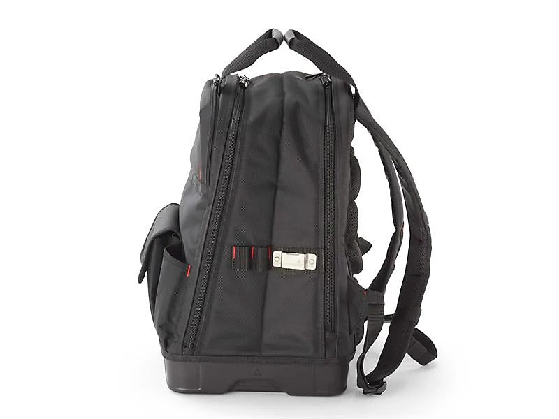 Hultafors 590120 Moulded Base Tool Backpack 42 Pockets 1680D - Black/Red