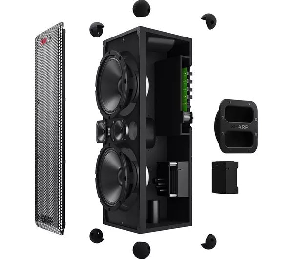 Sharp SumoBox CP-LS200 High-Performance Deep Bass Bluetooth Portable Speaker