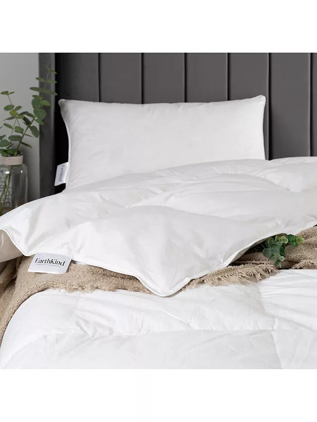 EarthKind Reclaimed Natural Down Duvet 10.5 Tog King 100% Cotton - White - Kazoop