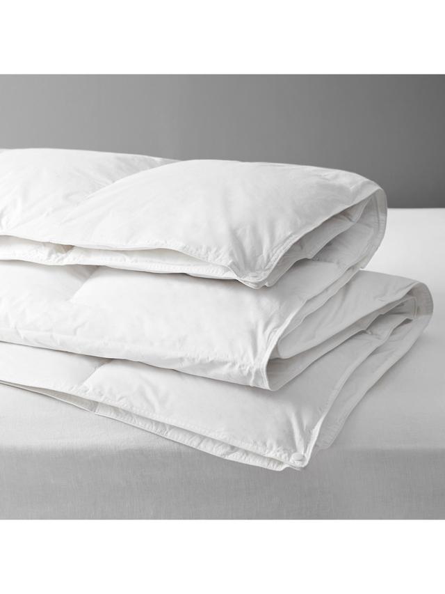 John Lewis Natural Duck Down 13.5 Tog (4.5 + 9 Tog) Single Duvet - White