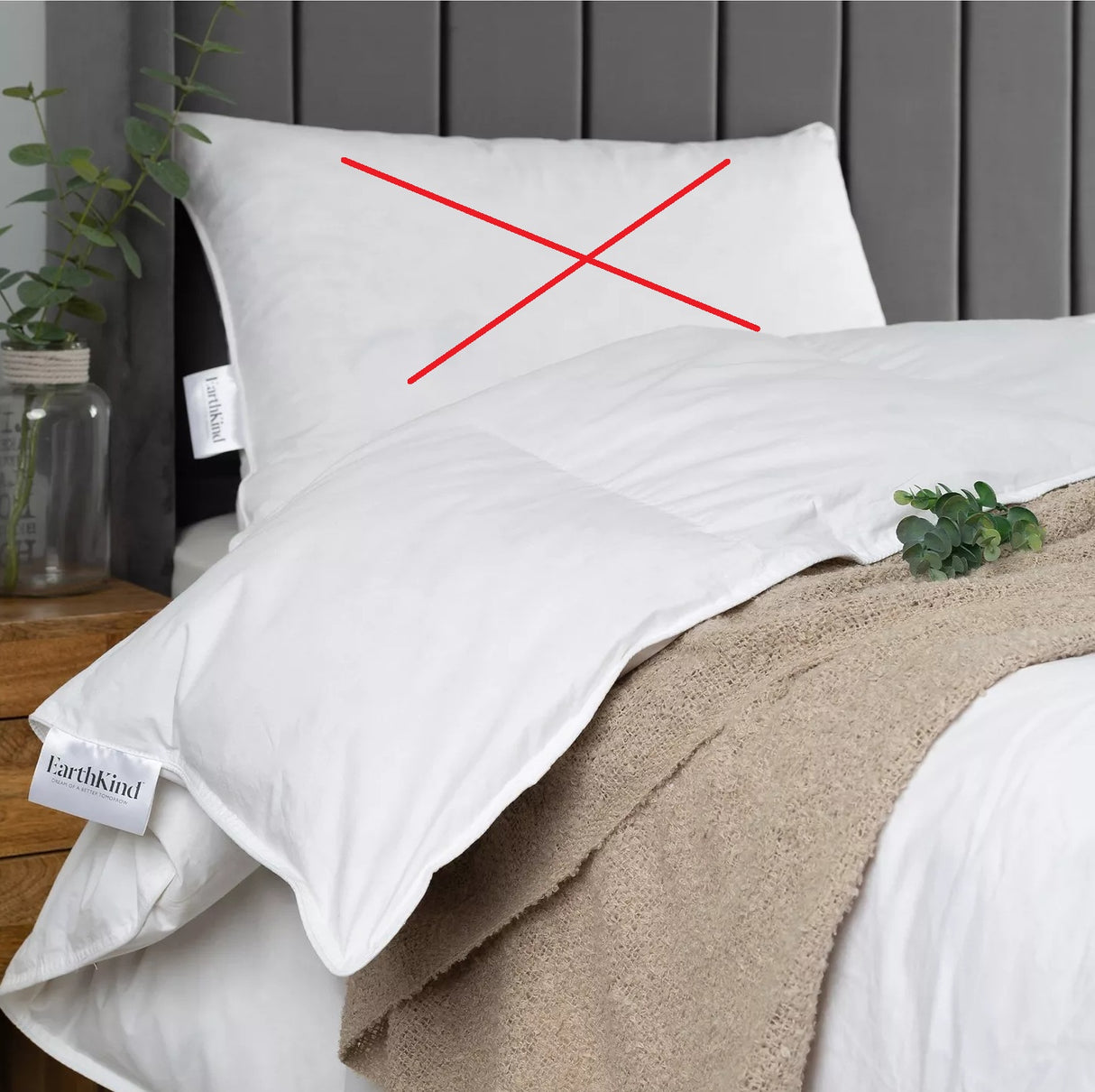 EarthKind Reclaimed Natural Down 3-in-1 Duvet (4.5 + 9 Tog) - King Size