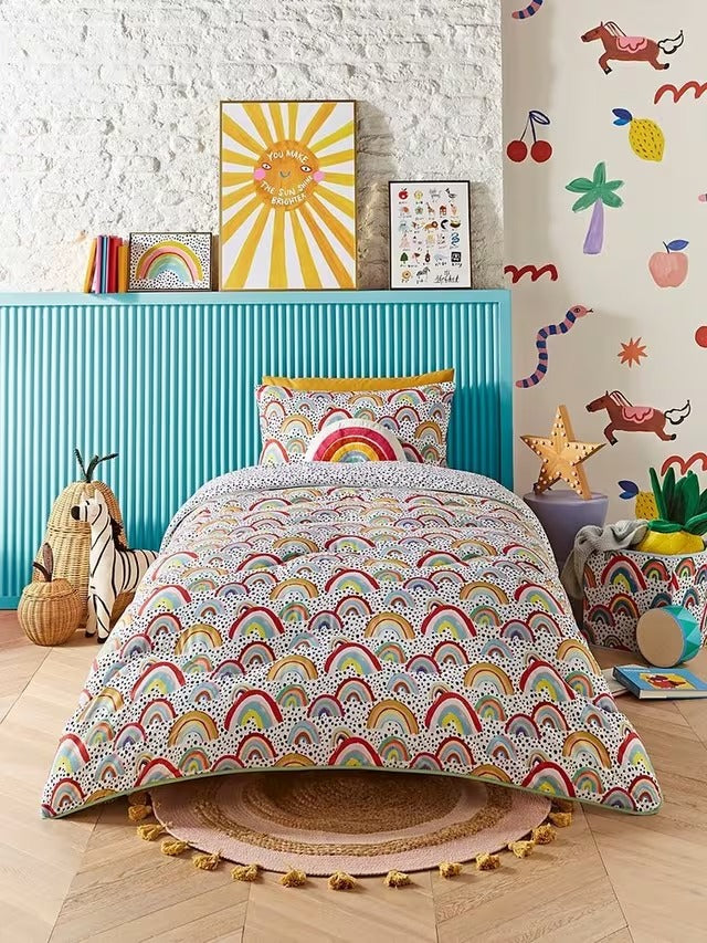 Eleanor Bowmer x Night Lark Rainbow Coverless Duvet Pillowcase 10.5Tog King