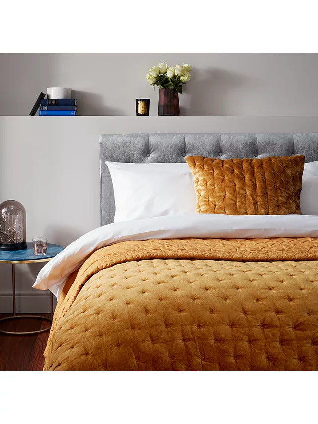 John Lewis Boutique Hotel Velvet Stitch Quilted Bedspread L250 x W260cm - Kazoop