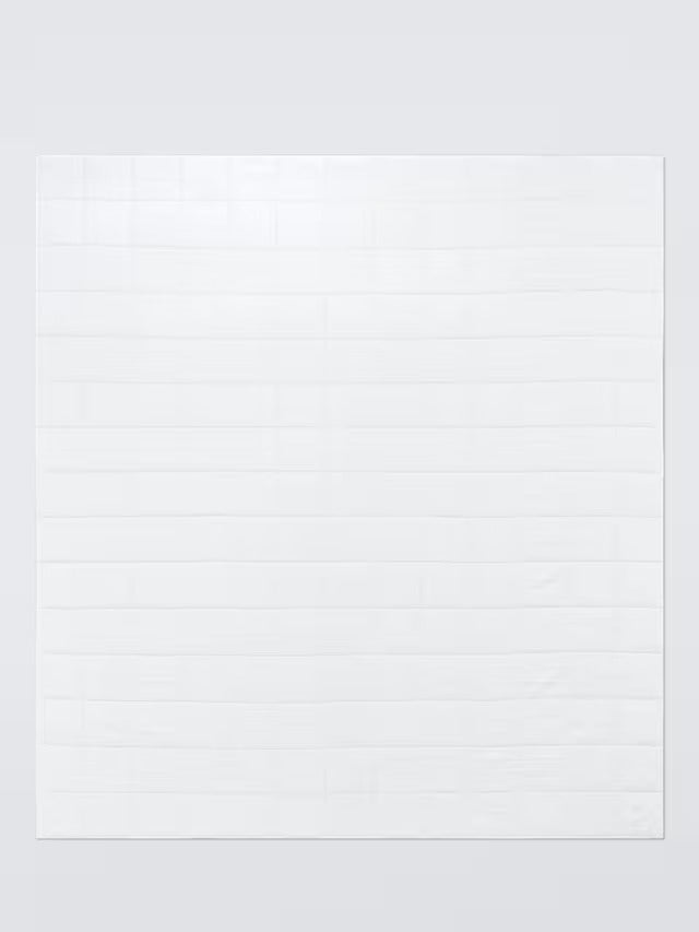 John Lewis Muslin Washed Quilted Reversible Bedspread 250 x 260cm - White