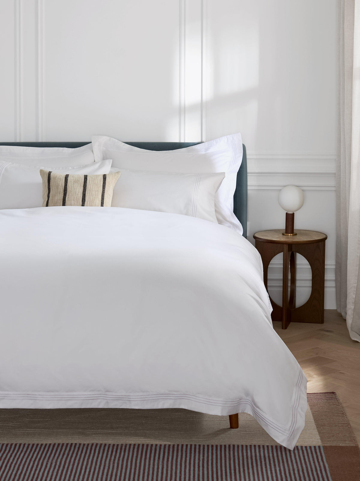 John Lewis 1200TC Egyptian Cotton Super King Duvet Cover 260 x 220cm - White