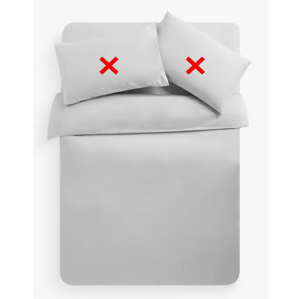 John Lewis Soft & Silky Egyptian Cotton Super King Duvet Cover - Cool Grey