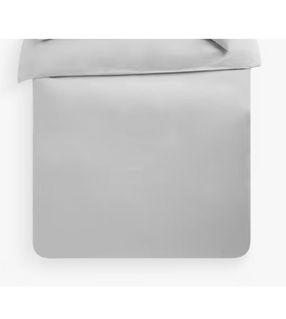 John Lewis Soft & Silky Egyptian Cotton Super King Duvet Cover - Cool Grey - Kazoop