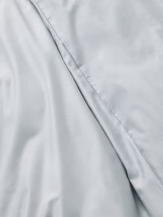 John Lewis Luxury Egyptian Cotton Sateen Duvet Cover - Grey Mid - Super King